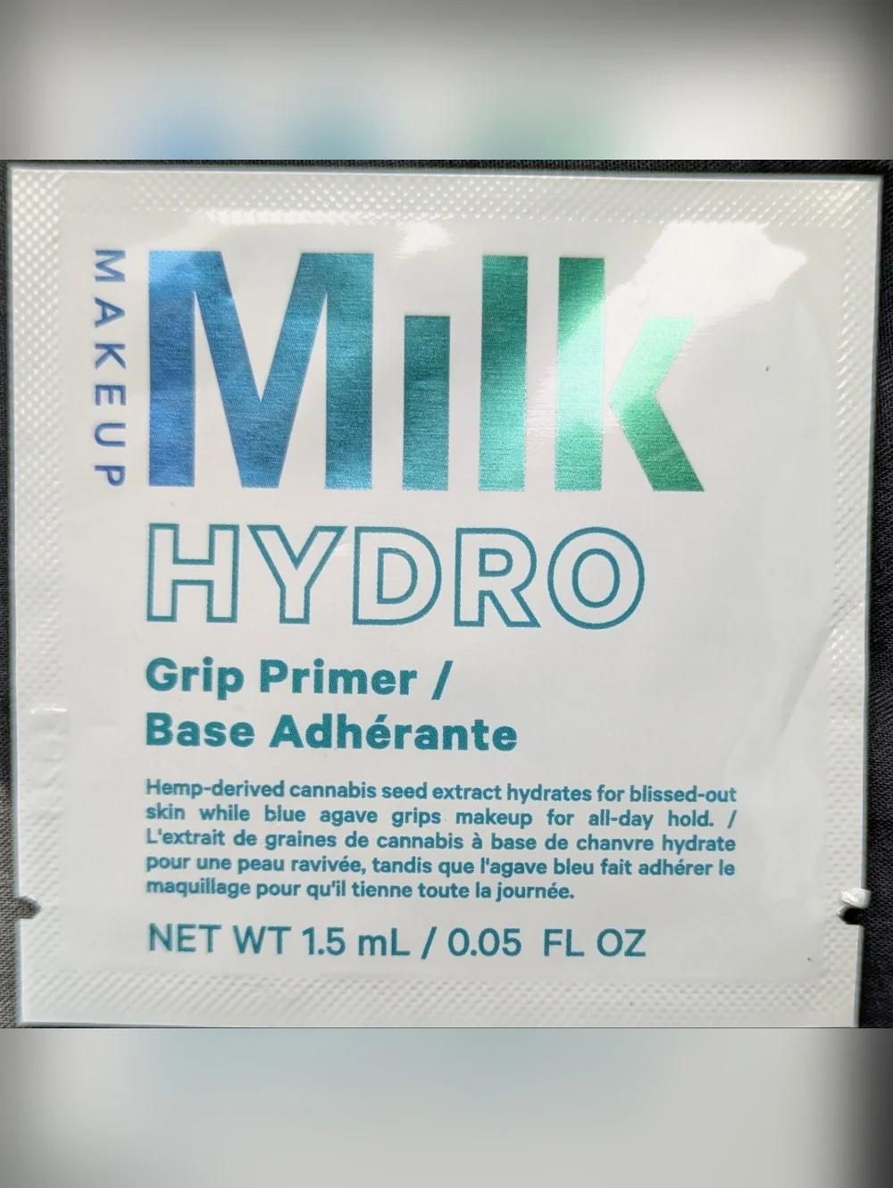 Milk Makeup Hydro Grip Primer Sachet - Teal and Aqua Branding - Picture 1 of 2